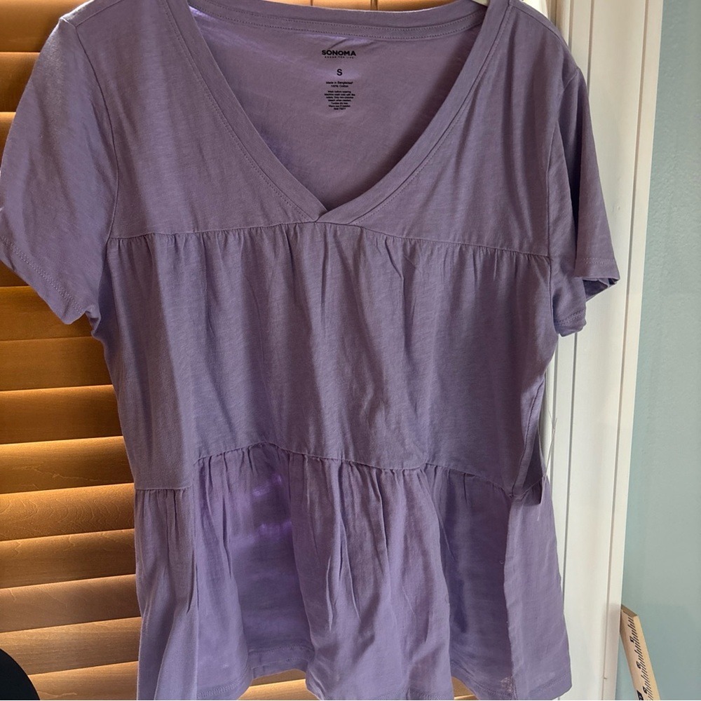 Sonoma Women's Lavender Short Sleeve Top